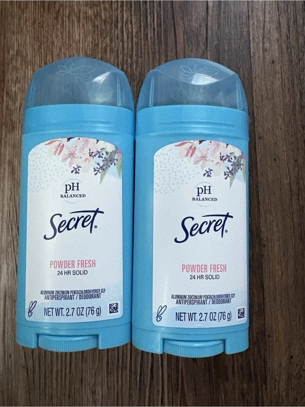 2 Powder Fresh Antiperspirant Deodorant Stick - Blue
